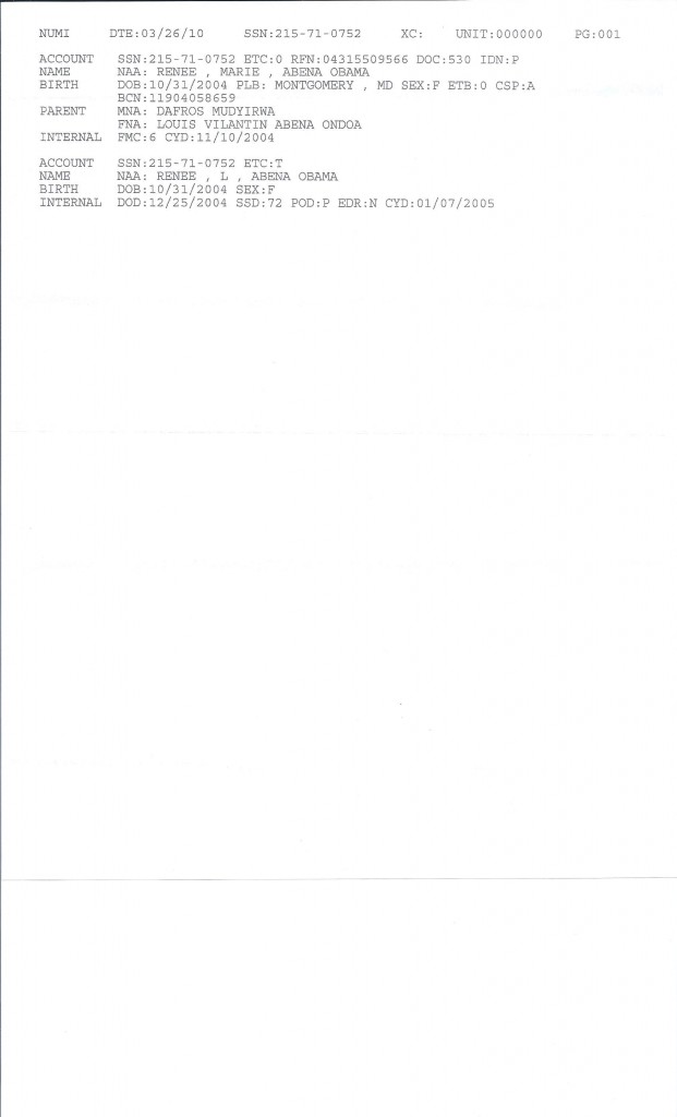 Birth Cert Renee Abema