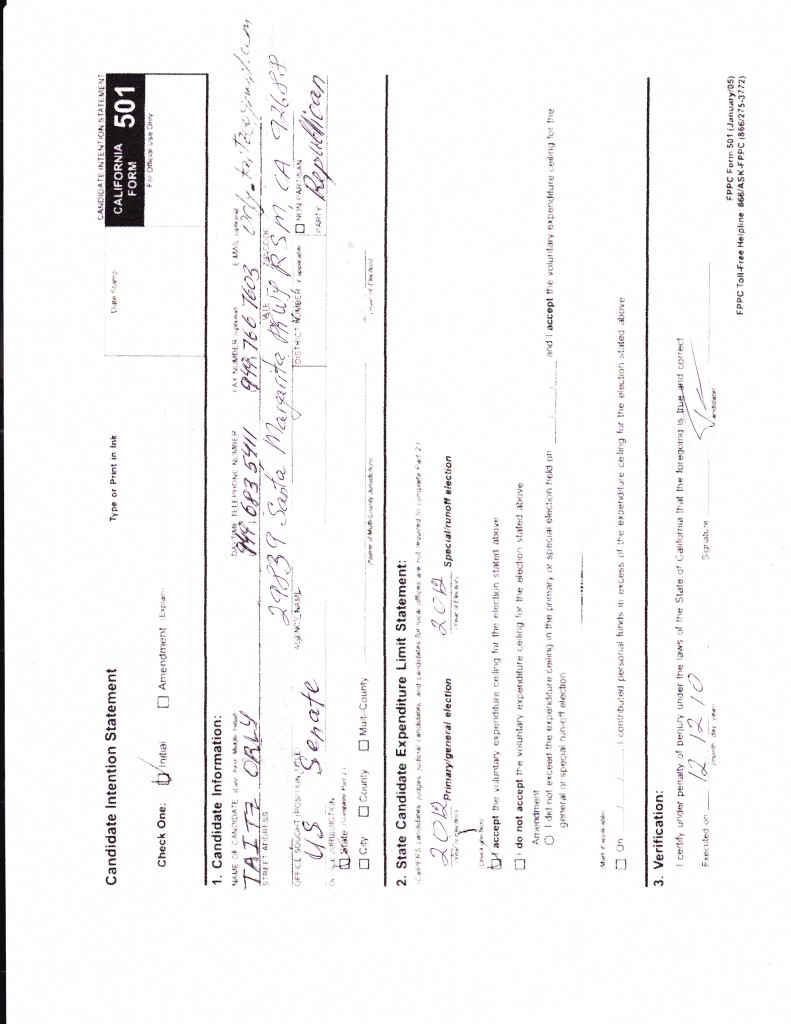 501 DECLARATION TO RUN FOR SENATE IMG