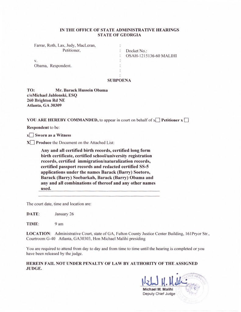 subpoenas Farrar v Obama_0003